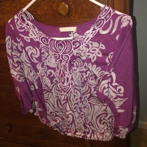 Purple Print Top